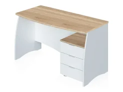 Consola*duehome Secretária Elan 3 gavetas Natural claro
