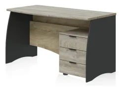 duehome Secretária Elan 3 gavetas^ Consola