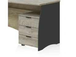 duehome Secretária Elan 3 gavetas^ Consola