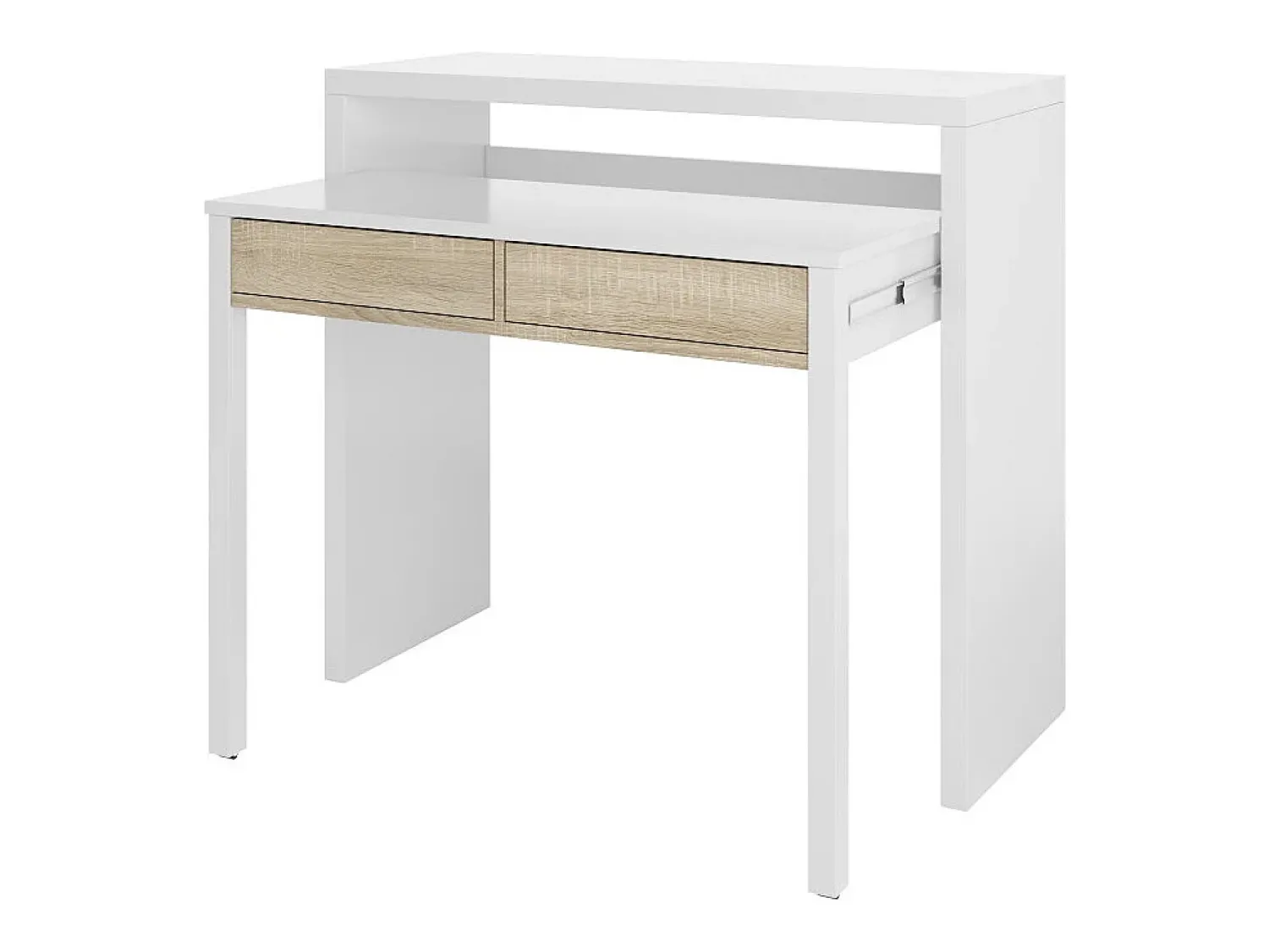 Consola|Loungitude Secretária extensível Mesa Branco