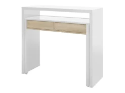 Consola|Loungitude Secretária extensível Mesa Branco