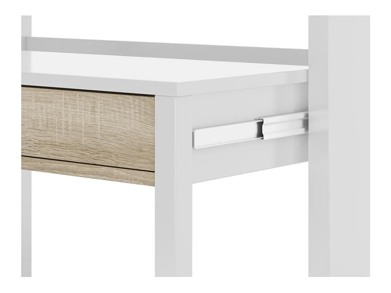 Consola|Loungitude Secretária extensível Mesa Branco