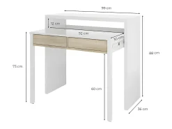 Loungitude Secretária extensível Mesa^ Consola