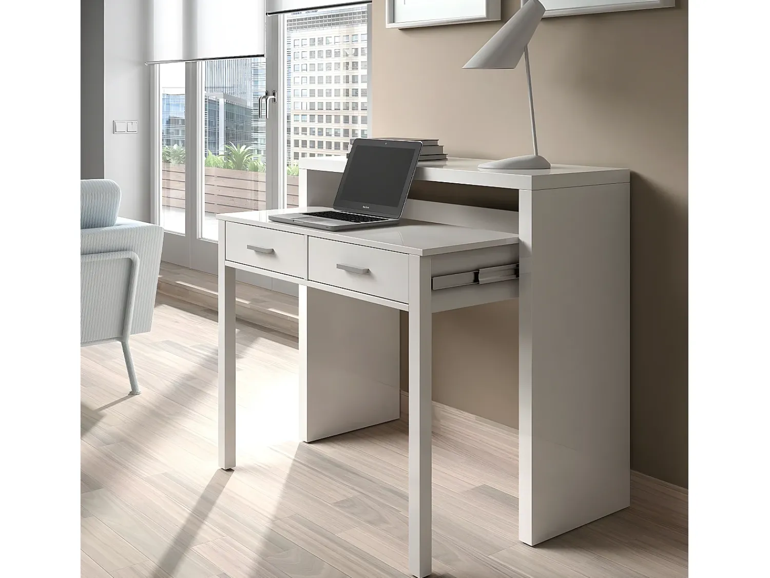 Loungitude Secretária extensível Mesa^ Consola