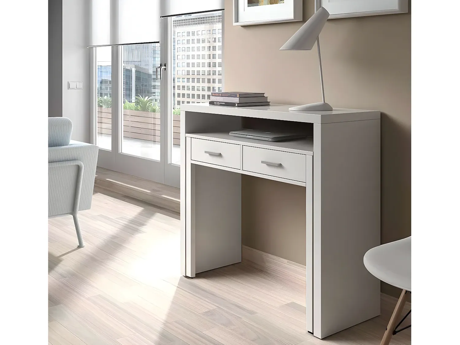 Loungitude Secretária extensível Mesa^ Consola