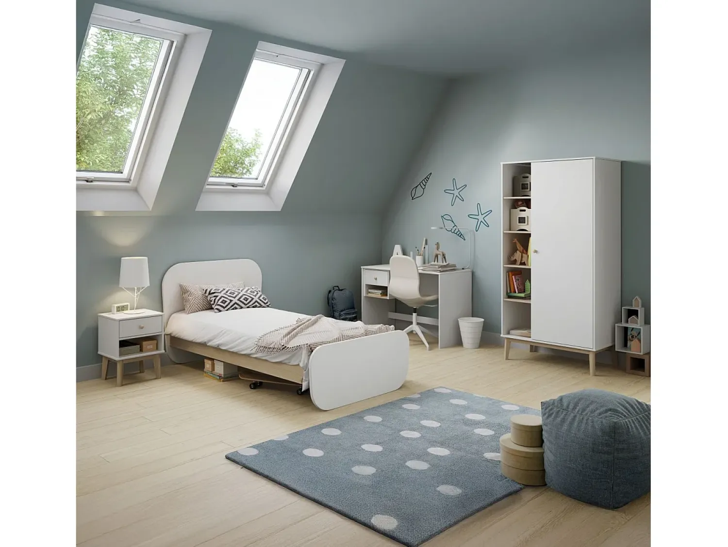 duehome Secretária Misty Breeze^ Consola