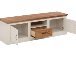 Best Loft24 Selma | Tábua baixa 160 cm com 2 portas Branco