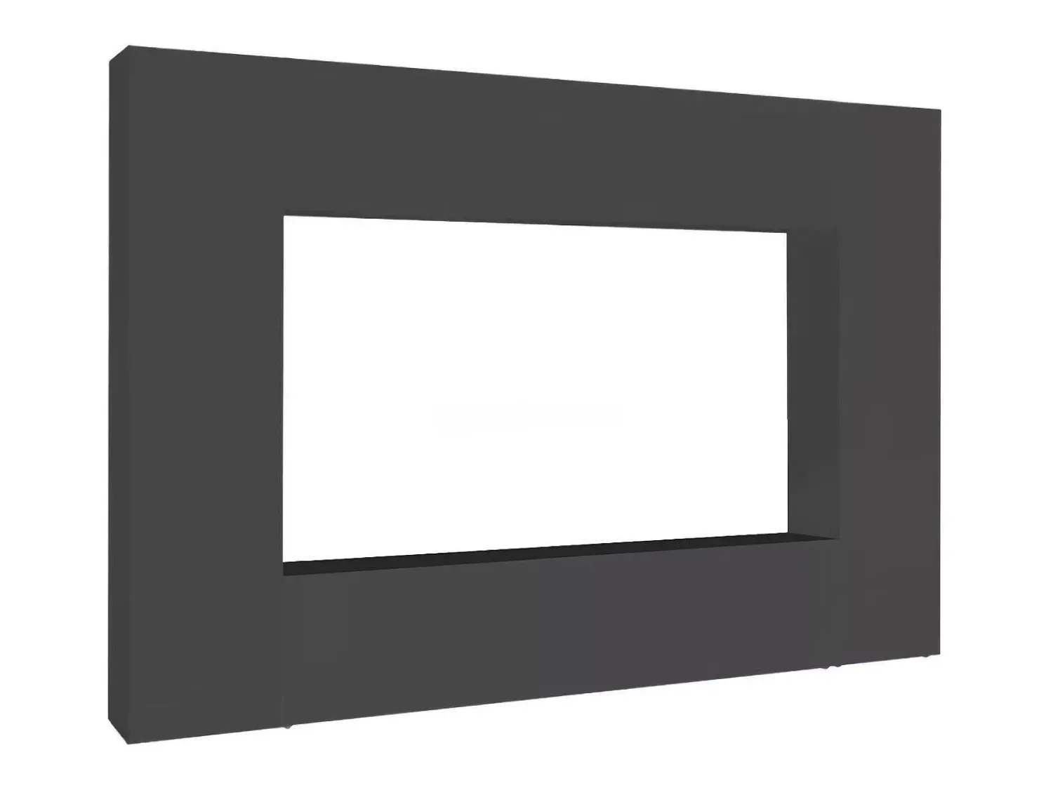 Móvel De Tv*Dmora Sistema de parede Dgirm, conjunto de sala de TV com 4 portas, móveis de sala multiuso, 100% Fabricado na Itália, 260x30h180 cm, Antracite Preto