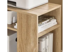 Best Sobuy armário baixo, Armário com rodas, armário multifuncional FBT34-N Natural claro
