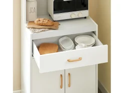 Sobuy armário com rodas, armário de cozinha, carrinho de cozinha FSB12-W^ Móvel De Arrumação