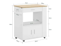 Discount Sobuy Armário de banheiro com espelho, armário de cozinha, Armário de cozinha suspenso FRG43-W Natural escuro