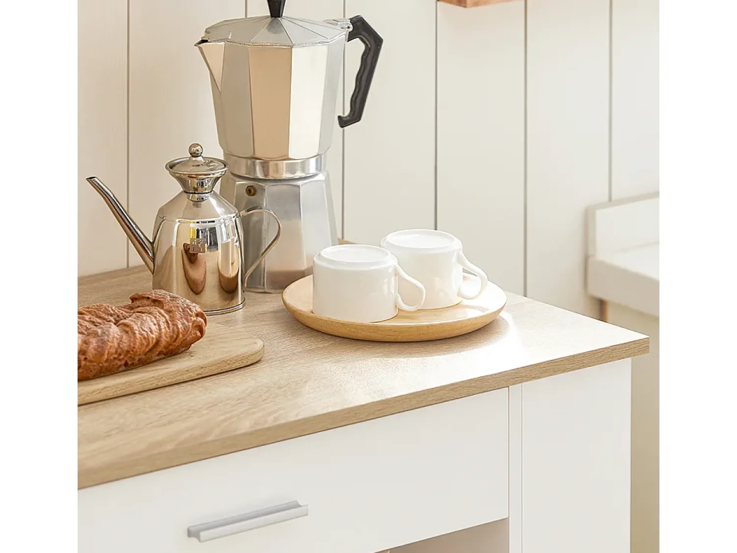 Discount Sobuy Armário de banheiro com espelho, armário de cozinha, Armário de cozinha suspenso FRG43-W Natural escuro