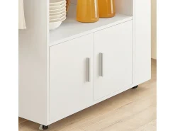 Discount Sobuy Armário de banheiro com espelho, armário de cozinha, Armário de cozinha suspenso FRG43-W Natural escuro
