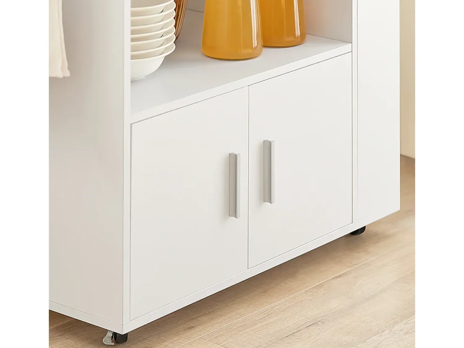 Discount Sobuy Armário de banheiro com espelho, armário de cozinha, Armário de cozinha suspenso FRG43-W Natural escuro