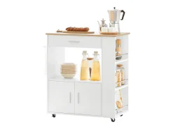 Discount Sobuy Armário de banheiro com espelho, armário de cozinha, Armário de cozinha suspenso FRG43-W Natural escuro