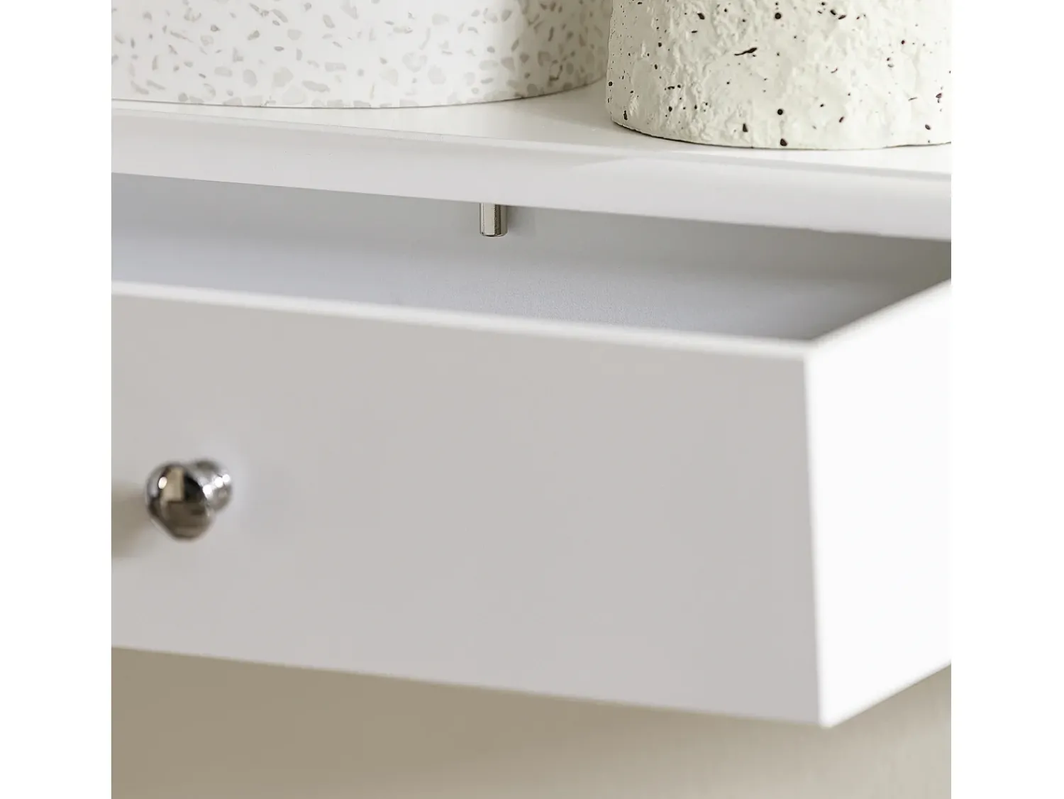 Consola*Sobuy Armário de banheiro com espelho, armário de cozinha, Armário de cozinha suspenso FRG43-L-W Branco