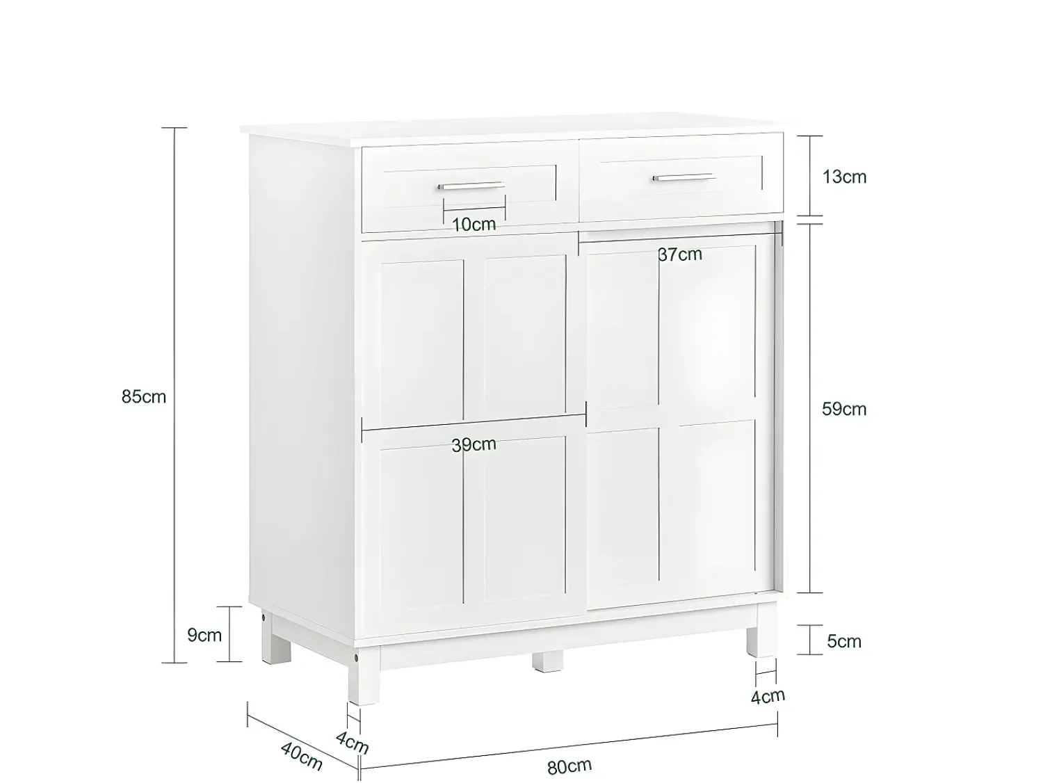 Best Sobuy armário de corredor, armários de corredor, Armários no corredor FSB84-W Branco