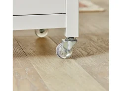 Móvel De Arrumação*Sobuy armário de cozinha, carrinho de cozinha, carrinho de cozinha com rodas FKW46-WN Branco