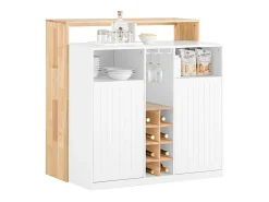 Sobuy armário de cozinha, carrinho de cozinha, carrinho de cozinha com rodas KNL07-WN^ Móvel De Bar