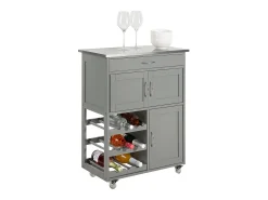 Sobuy armário de cozinha, carrinho de cozinha, carrinho de cozinha com rodas FKW45-HG^ Móvel De Arrumação
