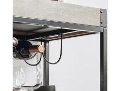 Sobuy armário de cozinha, carrinho de cozinha, carrinho de cozinha com rodas FKW56-HG Cinzento