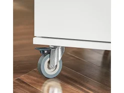 Móvel De Arrumação|Sobuy armário de cozinha, carrinho de cozinha, carrinho de cozinha com rodas FKW117-W Branco