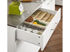 Móvel De Arrumação|Sobuy armário de cozinha, carrinho de cozinha, carrinho de cozinha com rodas FKW117-W Branco