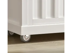 Móvel De Arrumação*Sobuy armário de cozinha, carrinho de cozinha, carrinho de cozinha com rodas FKW94-W Branco
