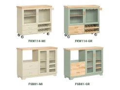 Best Sobuy armário de cozinha, carrinho de cozinha, carrinho de cozinha com rodas FKW114-GR Verde