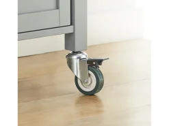 Sobuy armário de cozinha, carrinho de cozinha, carrinho de cozinha com rodas FKW22-HG Cinzento