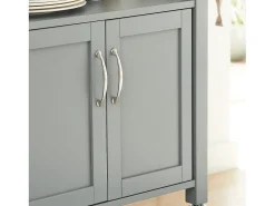 Sobuy armário de cozinha, carrinho de cozinha, carrinho de cozinha com rodas FKW22-HG Cinzento