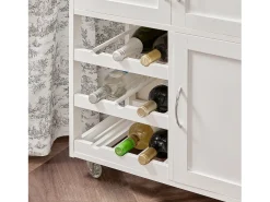 Sobuy armário de cozinha, carrinho de cozinha, carrinho de cozinha com rodas FKW45-WN^ Móvel De Arrumação