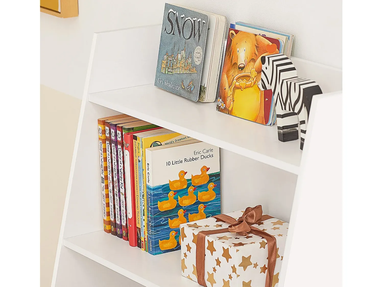 Sobuy armário de criança, armário de livros infantis, armário infantil KMB47-W^ Biblioteca