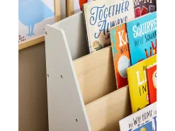 Biblioteca|Sobuy armário de criança, armário de livros infantis, armário infantil KMB106-HG Cinzento / Bege