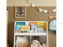 Biblioteca|Sobuy armário de criança, armário de livros infantis, armário infantil KMB83-W Branco