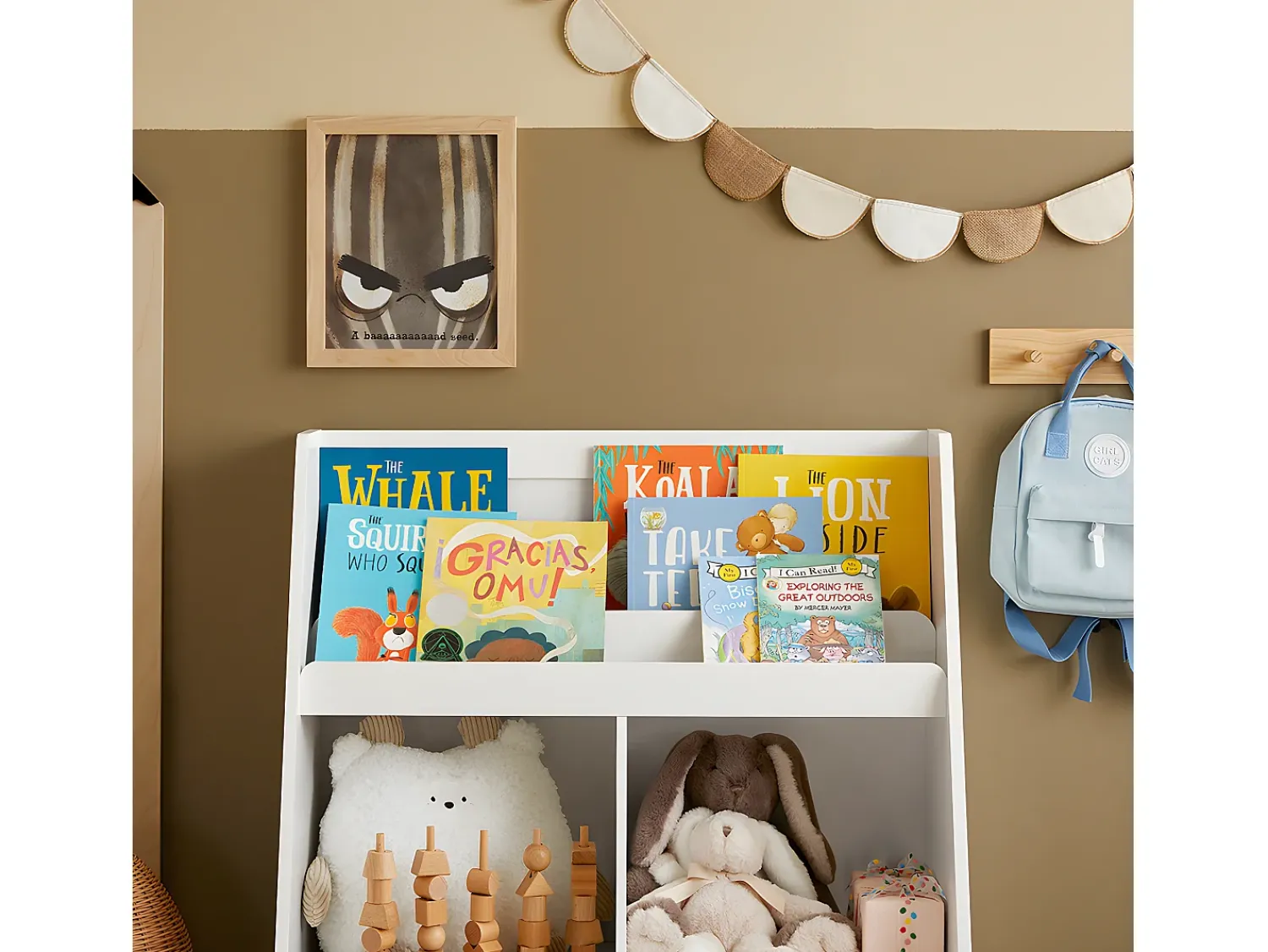 Biblioteca|Sobuy armário de criança, armário de livros infantis, armário infantil KMB83-W Branco