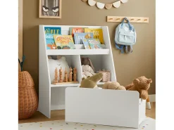Biblioteca|Sobuy armário de criança, armário de livros infantis, armário infantil KMB83-W Branco