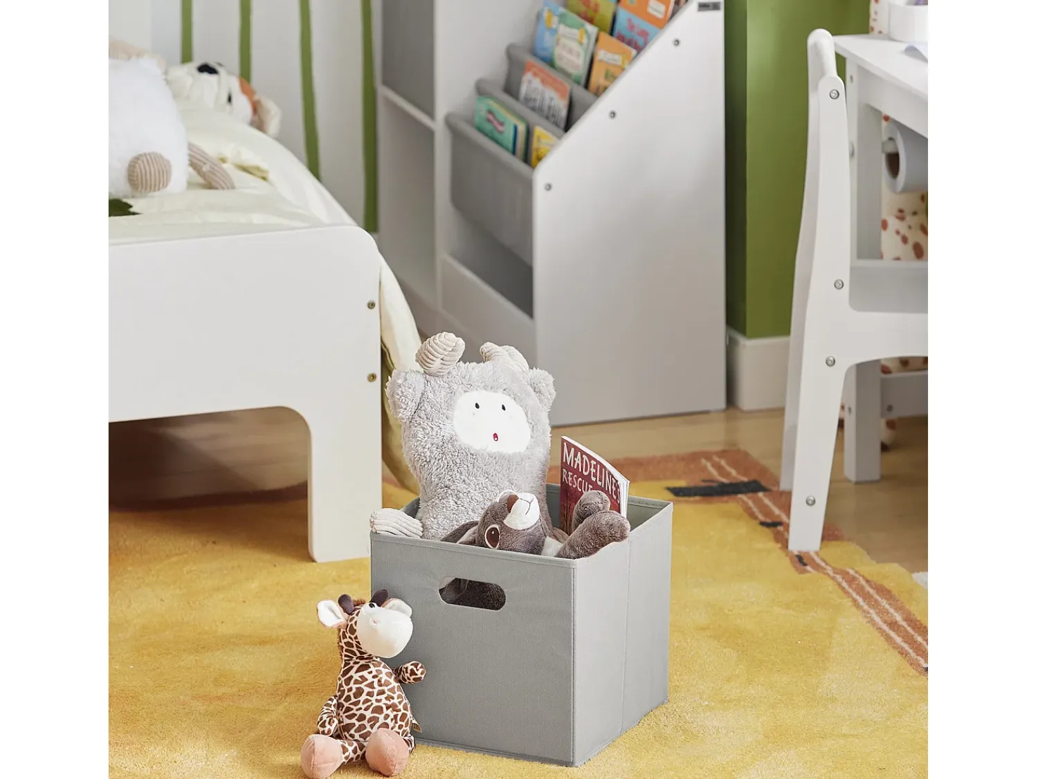 Biblioteca|Sobuy armário de criança, armário de livros infantis, armário infantil KMB76-W Branco