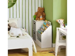 Biblioteca|Sobuy armário de criança, armário de livros infantis, armário infantil KMB76-W Branco