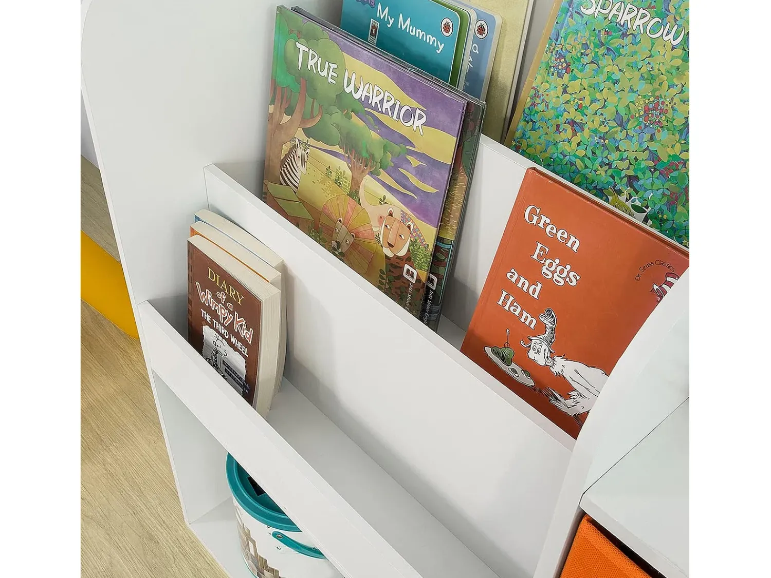 Sobuy armário de criança, armário de livros infantis, armário infantil KMB37-W^ Biblioteca