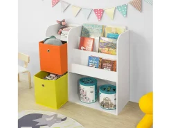 Sobuy armário de criança, armário de livros infantis, armário infantil KMB37-W^ Biblioteca