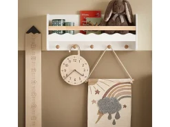 Outlet Sobuy armário de criança, armário de livros infantis, armário infantil KMB78-W Branco