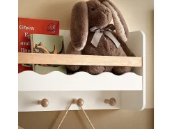 Outlet Sobuy armário de criança, armário de livros infantis, armário infantil KMB78-W Branco