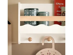 Outlet Sobuy armário de criança, armário de livros infantis, armário infantil KMB78-W Branco