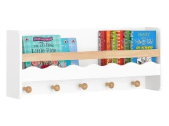 Outlet Sobuy armário de criança, armário de livros infantis, armário infantil KMB78-W Branco