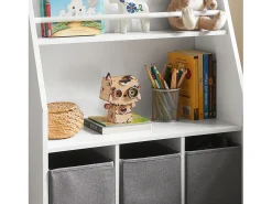 Best Sobuy armário de criança, armário de livros infantis, armário infantil KMB34-W Branco