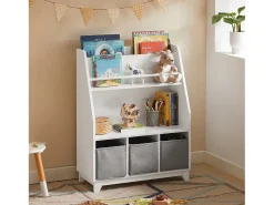 Best Sobuy armário de criança, armário de livros infantis, armário infantil KMB34-W Branco