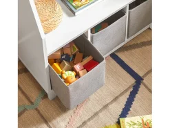Best Sobuy armário de criança, armário de livros infantis, armário infantil KMB34-W Branco