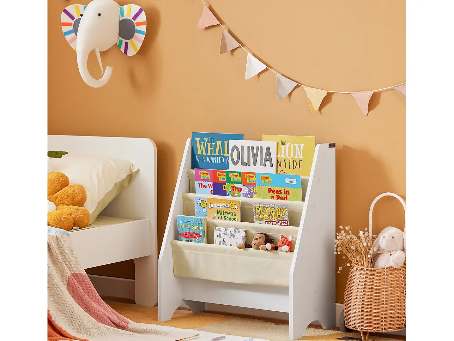 Biblioteca|Sobuy armário de criança, armário de livros infantis, armário infantil FRG225-W Branco