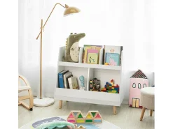 Prateleira|Sobuy armário de criança, armário de livros infantis, armário infantil KMB19-W Branco